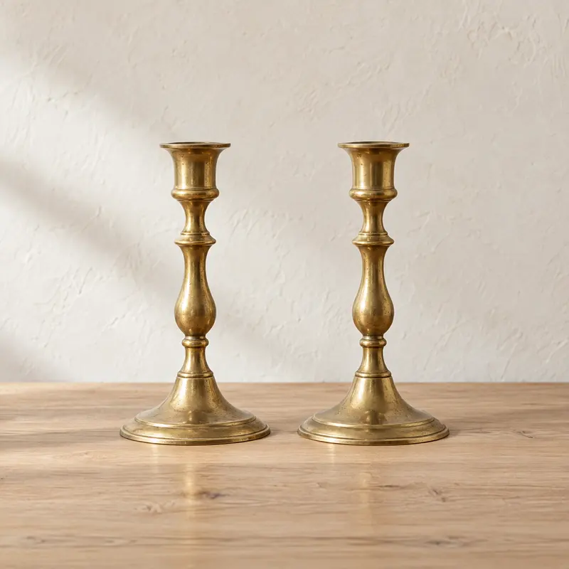 Messingleuchter Abendgold, frei erfundenes Beispielbild (FAKE)