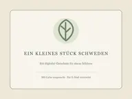 Illustration eines digitalen Schweden-Gutscheins